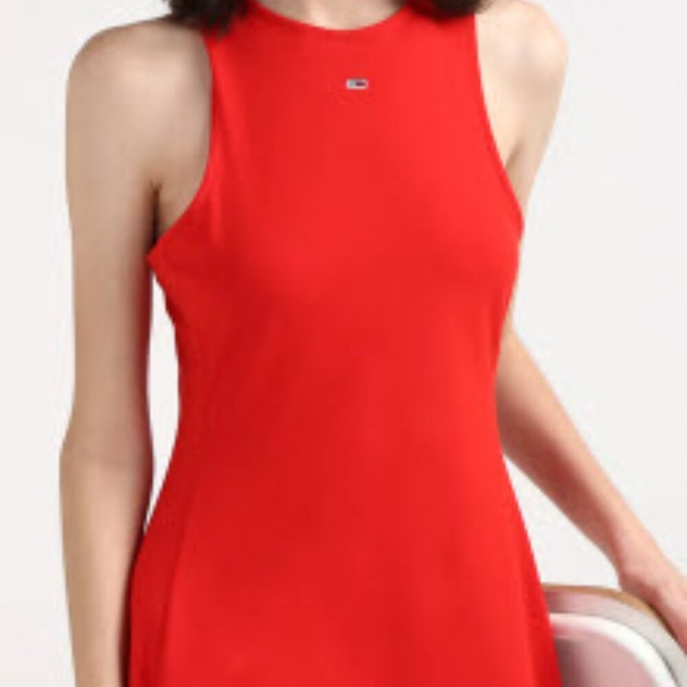 Tommy Hilfiger Strapless Red Dress - Picture 3 of 8